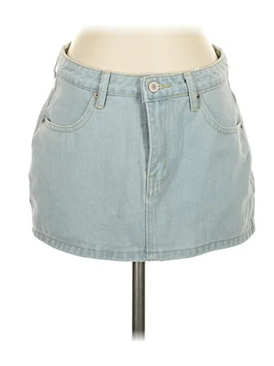 Pre-owned Assorted Brands Denim Skirt In Blue