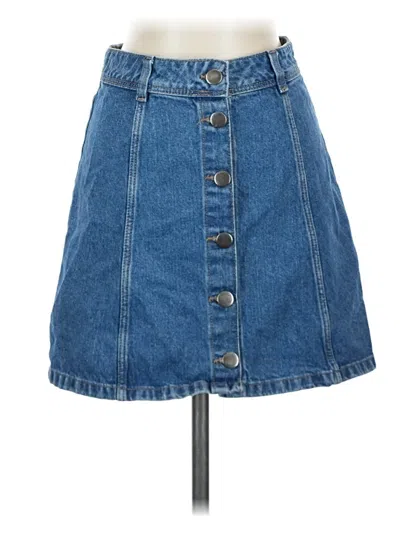 Pre-owned Assorted Brands Denim Skirt In Blue