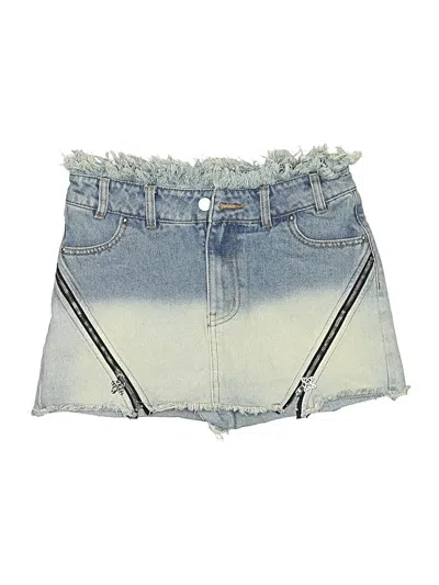 Pre-owned Assorted Brands Denim Skirt In Blue