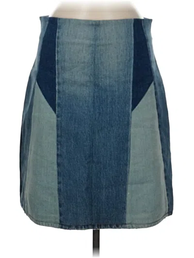 Pre-owned Assorted Brands Denim Skirt In Blue
