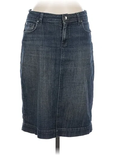 Pre-owned Assorted Brands Denim Skirt In Blue