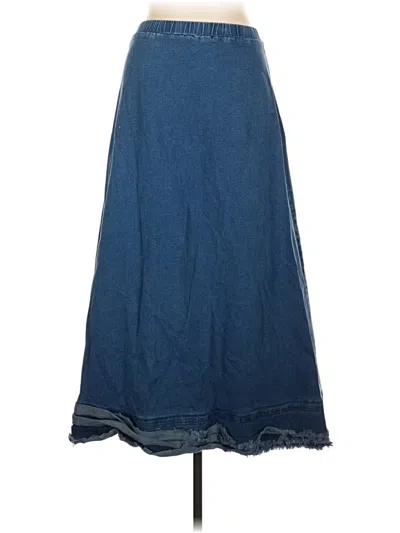 Pre-owned Assorted Brands Denim Skirt In Blue