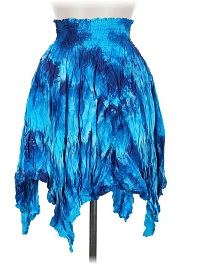 Pre-owned Assorted Brands Denim Skirt In Blue