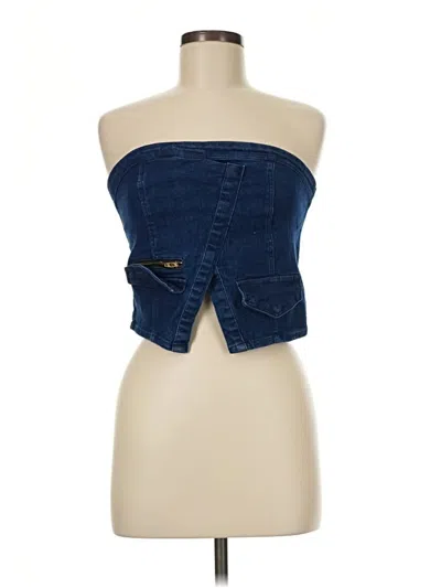 Pre-owned Assorted Brands Denim Skirt In Blue