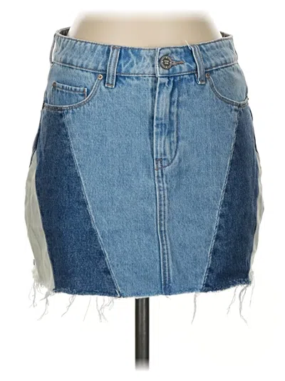 Pre-owned Assorted Brands Denim Skirt In Blue