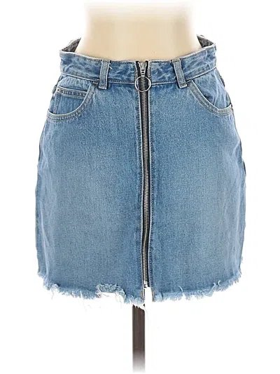Pre-owned Assorted Brands Denim Skirt In Blue