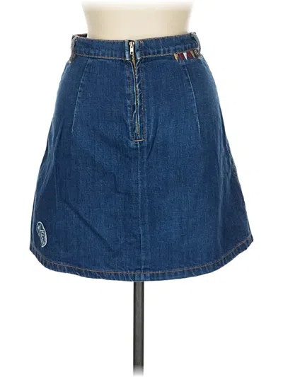 Pre-owned Assorted Brands Denim Skirt In Blue