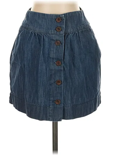 Pre-owned Assorted Brands Denim Skirt In Blue