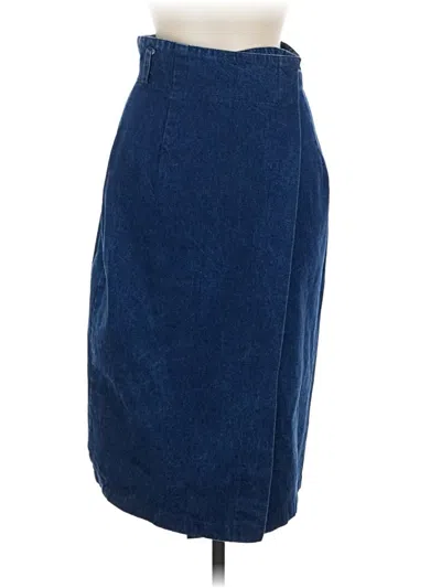 Pre-owned Assorted Brands Denim Skirt In Blue