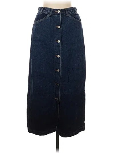Pre-owned Assorted Brands Denim Skirt In Blue
