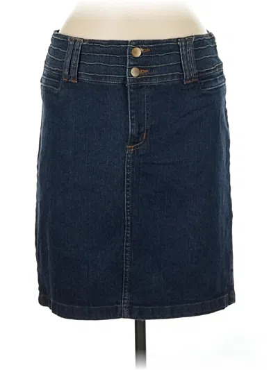 Pre-owned Assorted Brands Denim Skirt In Blue