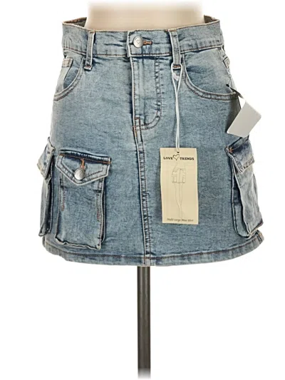 Assorted Brands Denim Skirt In Blue