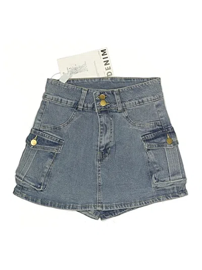 Assorted Brands Denim Skirt In Blue