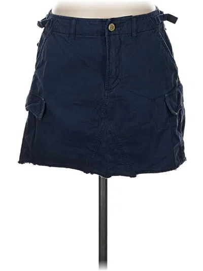 Pre-owned Assorted Brands Denim Skirt In Blue