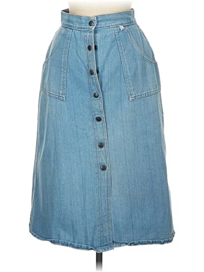 Pre-owned Assorted Brands Denim Skirt In Blue
