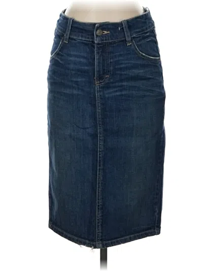 Pre-owned Assorted Brands Denim Skirt In Blue