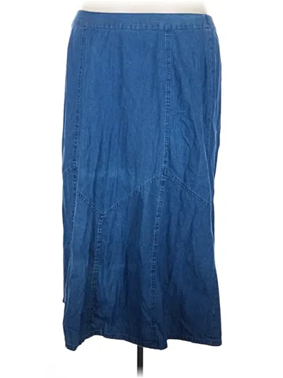 Pre-owned Assorted Brands Denim Skirt In Blue