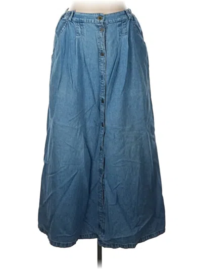 Pre-owned Assorted Brands Denim Skirt In Blue