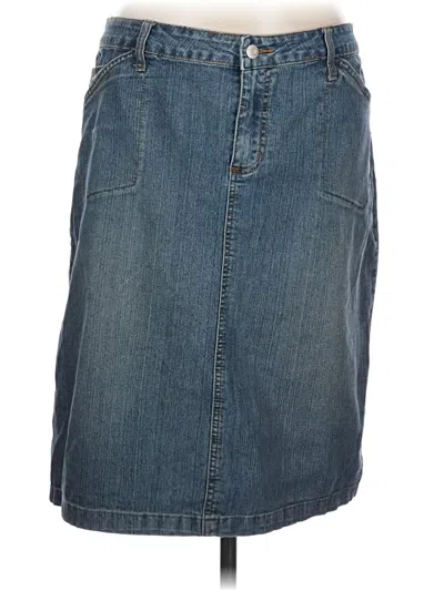Pre-owned Assorted Brands Denim Skirt In Blue