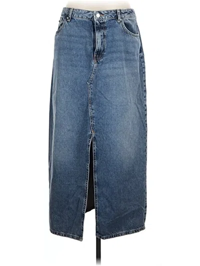 Pre-owned Assorted Brands Denim Skirt In Blue