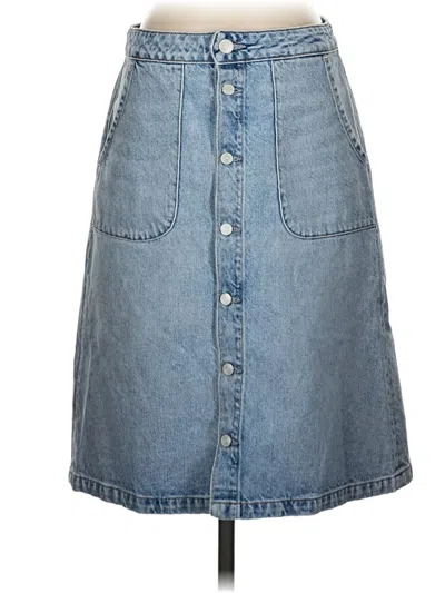 Pre-owned Assorted Brands Denim Skirt In Blue