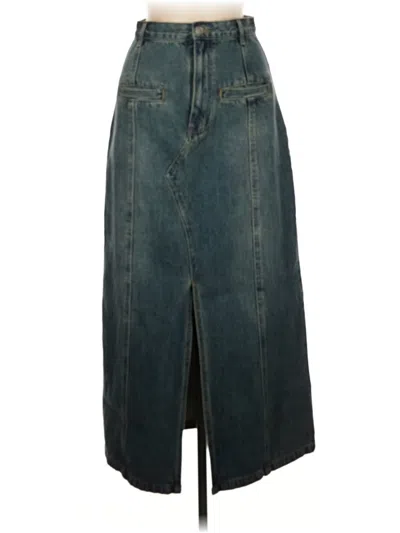 Pre-owned Assorted Brands Denim Skirt In Blue