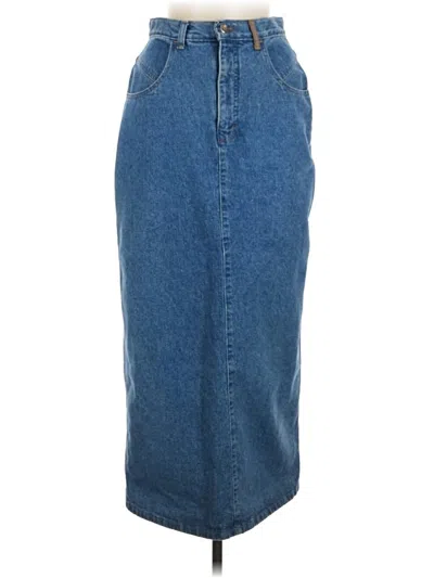 Pre-owned Assorted Brands Denim Skirt In Blue