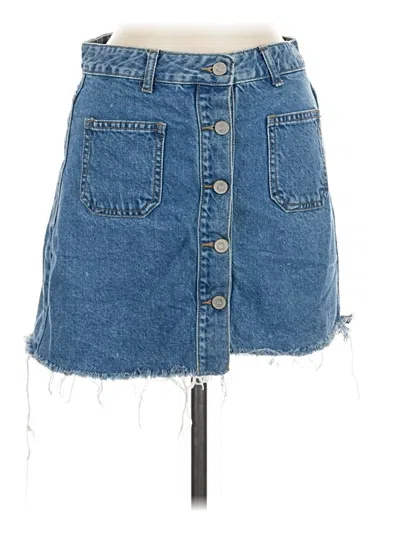 Pre-owned Assorted Brands Denim Skirt In Blue