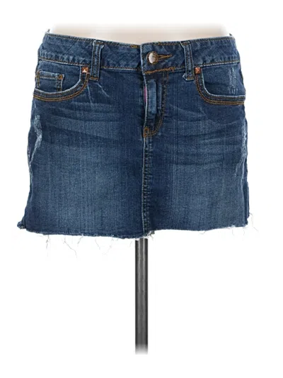 Pre-owned Assorted Brands Denim Skirt In Blue
