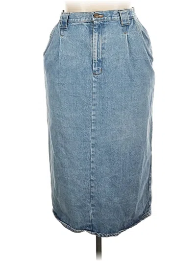 Pre-owned Assorted Brands Denim Skirt In Blue