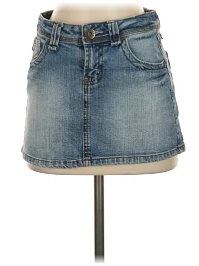 Pre-owned Assorted Brands Denim Skirt In Blue