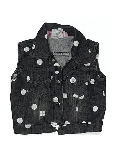 Pre-owned Assorted Brands Kids' Denim Vest In Black