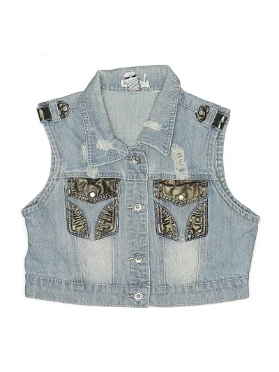 Pre-owned Assorted Brands Kids' Denim Vest In Blue