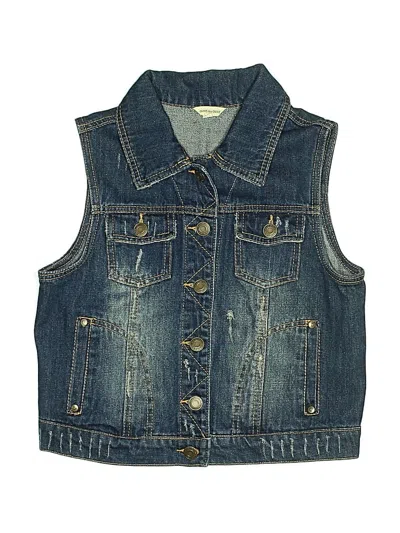 Pre-owned Assorted Brands Kids' Denim Vest In Blue