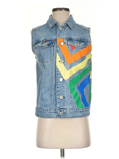 Pre-owned Assorted Brands Denim Vest In Blue