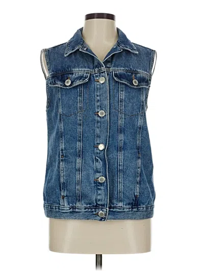 Pre-owned Assorted Brands Denim Vest In Blue