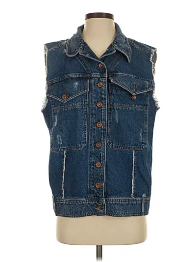 Pre-owned Assorted Brands Denim Vest In Blue