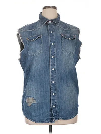 Pre-owned Assorted Brands Denim Vest In Blue