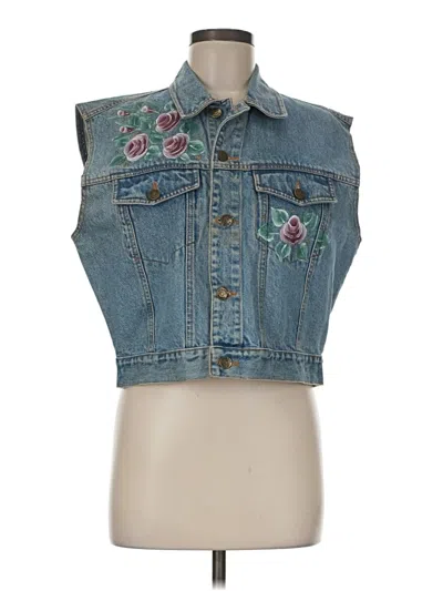 Pre-owned Assorted Brands Denim Vest In Blue