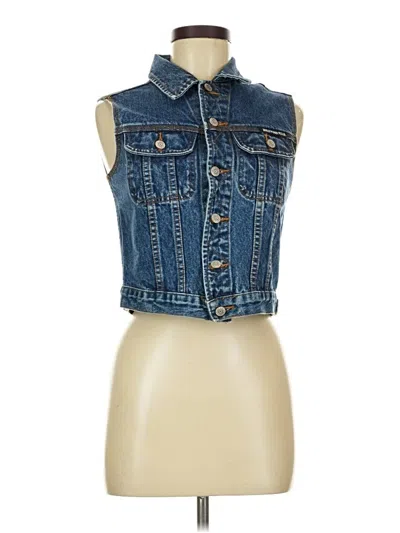 Pre-owned Assorted Brands Denim Vest In Blue