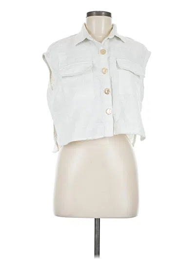 Pre-owned Assorted Brands Denim Vest In Ivory