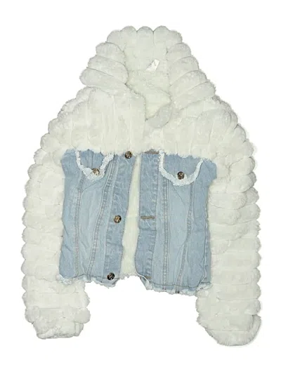 Pre-owned Assorted Brands Kids' Denim Vest In White