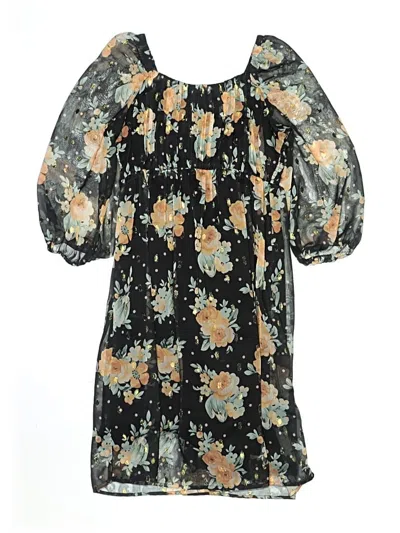 Pre-owned Assorted Brands Kids' Dress In Black