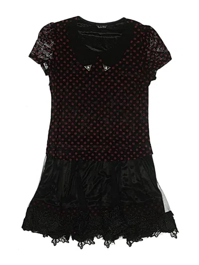 Pre-owned Assorted Brands Kids' Dress In Black