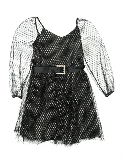 Pre-owned Assorted Brands Kids' Dress In Black