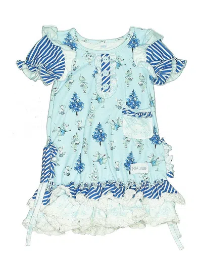 Pre-owned Assorted Brands Kids' Dress In Blue