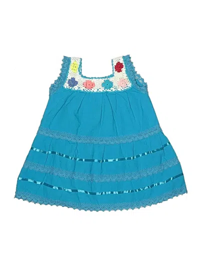 Pre-owned Assorted Brands Kids' Dress In Blue