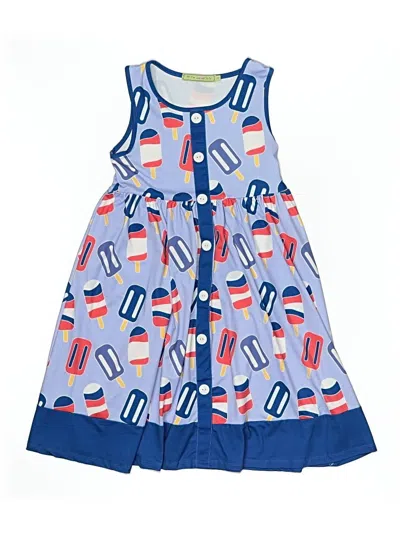 Pre-owned Assorted Brands Kids' Dress In Blue