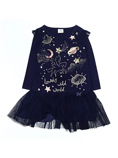 Pre-owned Assorted Brands Kids' Dress In Blue