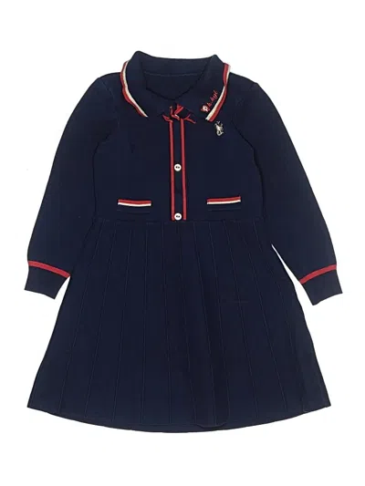 Pre-owned Assorted Brands Kids' Dress In Blue
